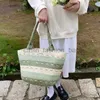 Torby na ramię torebki panie duże słomki splot paski sulder boczne boczne dla kobiet 2023 Summer Trendy Trenda Bag Lady and Bags Tote Bagcatlin_fashion_bags