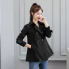 Women's Trench Coats 2023 Summer Mid-length Coat Single-breasted Jacket Female Long Sleeves Office Ladies Fashion Overcoat M459