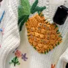 Maglioni da donna 2023 Designer Fashion 3D Fiore Ricamo Maglione lavorato a maglia Autunno Inverno Donna Pesante Ananas Crochet Spessore sciolto
