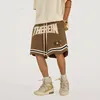 Shorts pour hommes Codes de jeunesse Cargo Harem Sports Hip Hop Oversize Coton Broderie Pantalones Lettres Montlar Ripped Baggy Gym Jesus Man