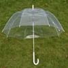 Parapluies 30 pcs 34 "grande bulle mignonne bulle profonde dôme parapluie résistance au vent transparent longue poignée femmes SN3764