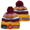 Homens de malha com punhos Pom Washington gorros foi bobble chapéus esporte malha chapéu listrado lateral lã quente beanies boné para mulher a5