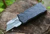 Hochwertiges M6677 automatisches taktisches Messer SK5 Satin-Klinge CNC-schwarzer Luftfahrt-Aluminiumgriff EDC-Taschenpapierschneidermesser mit 5-teiligen Klingen