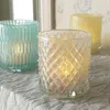 Candle Holders Nordic Cups Glass Holder Table Decor Wedding Windproof Round Morocco Bougeoir Home BY50CH