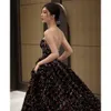 Shiny Banquet Celebrity Dresses Strapless Sexy Elegant Plus Size Colorful Sequins Tube Top Long Princess Host Evening Gowns 2023