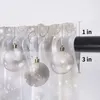 Gardin julbelysning snöflingor ren gardiner för kök café halvt kort tyll fönster valance heminredning