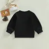 Hotsell Hoodies Sweatshirts -11-11 Lioraitiin 0-3 yıllık Toddler Erkek Kız Kız Uzun Kollu O boyun mektup Baskı Sevgililer İçin Sıcak Sweatshirt