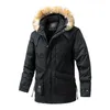 Men's Down Parkas 2023 nouveau hiver épaissir hommes longs Parkas manteau à capuche col de fourrure décontracté chaud veste chapeau détachable polaire vêtement d'extérieur pour homme pardessus J231107