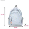 Backpacks Personalised Embroidery Name Floral Backpack School Kawaii Backpack for Girls Casual Daypack Ladies Backpacks Rucksack Handbags Q231108