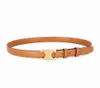 Designerbälten Kvinna Luxury Belt Womens White For Women SMRED CLASICLE LEATHER GULLE BUCKLE 4 Färgbredd 2,5 cm Skönhet ACCE 81CA