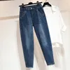 Women's Jeans Women's jeans high waisted large women's loose fitting casual and soft full length autumn denim harem pants 4xl 5xl 230407