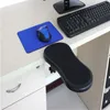 Freeshipping Computer Arm Support Mouse Pad Wrist Hand Shoulder Rest Mat Double Attachment Ergonomic Attachable For Table Chair/Desk Ex Iuou