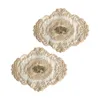 Table Cloth 2pcs Floral Kitchen Placemat Lace Doilies