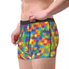 Mutande Umorismo Boxer Pantaloncini Mutandine Puzzle da uomo Intimo colorato Morbido per Homme S-XXL