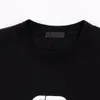 Новый 300 г хлопка, высокое качество, кнопка блокировки, буквенная печать, дизайнерская футболка с коротким рукавом, модный бренд, свободная пара, футболка с круглым вырезом для мужчин, размер S-3XL