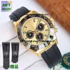 NFT Factory Men's Watches 116508 116518 Automatic Mechanical Time Code Cal.4130 Waterproof Watch Sapphire Ceramic Ring Rubber Band Stainless Steel Wristwatch