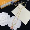 Luxury necklace Designer style shamrock letter pendant for women daughter design boutique jewelry wholesale retail party wedding exquisite gifts 0101