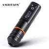 Tattoo Machine Ambition Ninja Pro Portable Wireless Tattoo Pen Machine Portable Coreless DC Motor 2400mAh Lithium Battery Geschikt voor artiesten van artiesten 230406