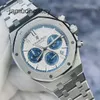 Ap Orologi da polso svizzeri di lusso Epic Royal Oak Series 26315ST Orologio neutro Blue Eye Calendario Timing 38mm Orologio meccanico automatico 19 anni Set completo DP81