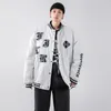 Vestes pour hommes Homme Salut Rue Surdimensionné Hip Hop Varsity Baseball Veste Avec Broderie Letterman Manteaux Survêtement Coton Doublé Épais Chaud Tops