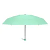 100 st/parti kapsel sol paraply kvinnlig solskyddsmedel UV-skydd Sunshade Sunshine Rain Paraply Dual-Use Mini Five-Fold Ultra-Light Compact Portable Portable