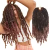 Vlinder faux locs haakhaar handgemaakte synthetische vlinderlocs haar 14 20 inch lang voorlussen premade distress locs vlechten haar