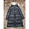 Femmes Down Parkas Ladies Long Down Veste Nouvelle Fashion Casual Casual White Duck Duck Fashion Collar Fouet Femme Femme Hiver Pulvalière Féminine