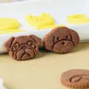 Bakformar mini valp cookie cutter cake press mögel hund kex diy fondant stämpel bakverk socker hantverk form kök verktyg