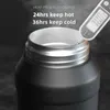 Bouteilles d'eau Thermos 2L avec paille amovible, poignée de transport portable en acier inoxydable pour salle de sport 230406