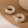 Boucles d'oreilles créoles 925 argent aiguille Vintage pour femmes Grils exquis géométrique Huggies Pulseras Mujer Eh1020