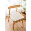 Coussin de chaise de salle à manger antidérapant, coussin de siège avec cravate en coton carré plus épais pour l'hiver