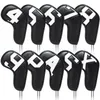 Other Golf Products 10 piece set of golf iron club head cover sports accessories wedge shaped cover club head protection cover 230406