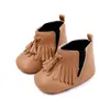 Buty Born Girl Tassels Pu Winter Baby Walk Buty dla niemowlęcia maluchów