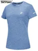 Damska koszulka tacvasen elastyczna nawilżająca letnia koszulka damska swobodna koszulka załoga szyja ćwiczenie koszuli sportowe gimnastyczne t-shirt top 230407