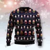 Swery dla kobiet Plstar Cosmos Santa Wesołych Świąt w 3D Moda moda brzydki świąteczny sweter zimowy unisex swobodny dzianin pullover myy21l231107