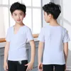 Stage Wear Fashion Latin Dance Costumes for Boys Black Long Rleeve Szyging Velvet Shirts Ballroom Chacha Practice