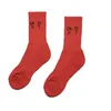 Mehrfarbige Baumwollsocken Herren und Damen Passende Klassische Galerien Brief Atmungsaktive Strümpfe Gemischte Fußball-Basketball-Sport-Sockenivu3