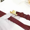 Belts High-quality Designer Straight Net Red Arc De Triomphe Women's Fashion Simple Pants Belt 90-115cm Ldlh