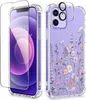 Phone Case For IPhone 12 And IPhone 12 Pro Case With Screen Protector Clear Flexible TPU Shockproof Cover Women Girls Flower Pattern Phone Case 7HOCY