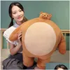 Poupées en peluche petite tête ours en peluche oreiller en peluche petit gros corps musculaire raton laveur grenouille éléphant petit ami câlin chaise coussin anniversaire Dro Dhgnu