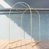 パーティーデコレーションウェディングサプライズラグジュアリー拡張二重層アーチステージバックドロップ人工花バルーンスタンドの装飾