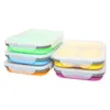 Bento -dozen 1100 ml Siliconen Vouwbare draagbare draagbare lunchbox Grote capaciteit Lunchbox Bento Box opvouwbare lunchbox Milieuvriendelijk 230407