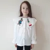 キッズシャツ子供の女の子の服刺繍漫画