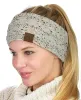 CC Haarband Kleurrijk Gebreid Gehaakt Twist Hoofdband Winter Oorwarmer Elastische Haarband Brede Haaraccessoires
