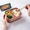 ベントボックスフードグレードシリコンポータブルボウルランチボックス電子レンジベントボックス給餌生鮮食品コンテナ子供用食器230407