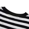 Herrkvinnor Designer T Shirt Man Heart Brodery Striped Shirt Couples Clothing Street Shorts Sleeve Clothes S-XL