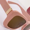 Sonnenbrille 2023 Rosa Mädchen Quadratisch für Damen- und Herrenmode UV400 Outdoor Strand Reisebrille