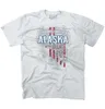 Camisetas para hombres Alaska State USA camiseta Patriótica Ideas de regalo americanas Camiseta Camiseta Mangas cortas Moda Men Clothing