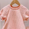 Mädchen Kleider Bär Führer Mode Baby Prinzessin Kleid Rüschen Tutu Frühling Sommer Herbst Kleinkind Kurzarm Vintage Kleidung 230407