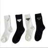 Designer Luxury P Socks Classic Letter Triangle Fashion Iron Standard Autumn And Winter Pure Cotton High Tube Socks